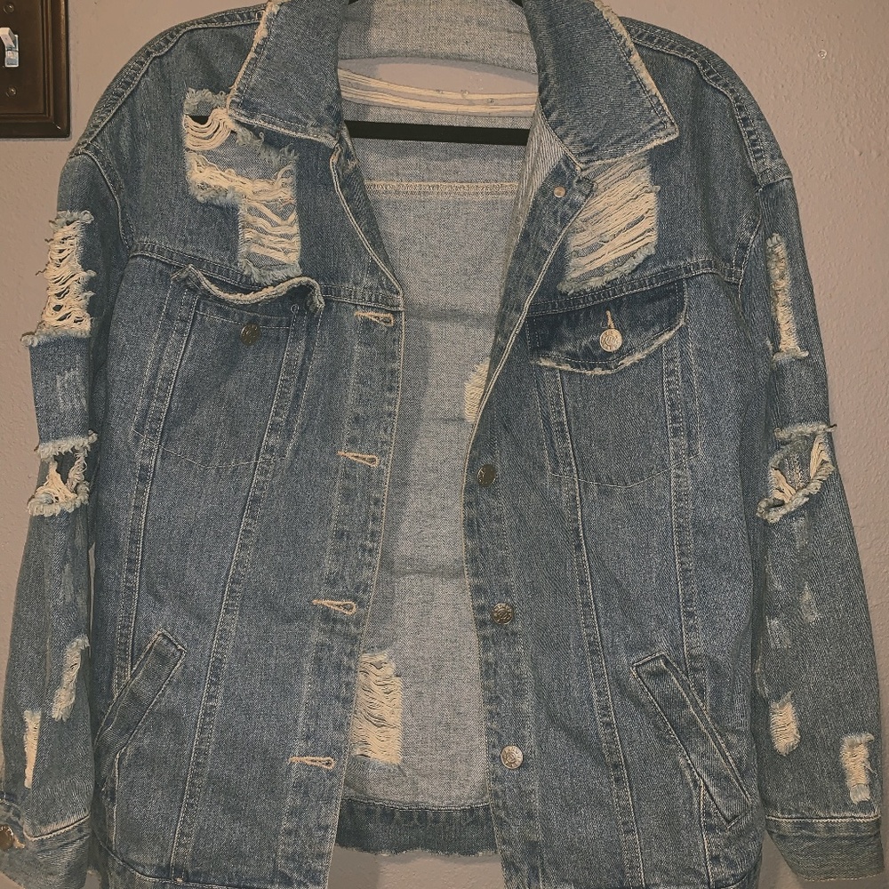 Destroyed Denim Jacket